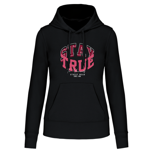 S1113 SUDADERA CAPUCHA STAY TRUE