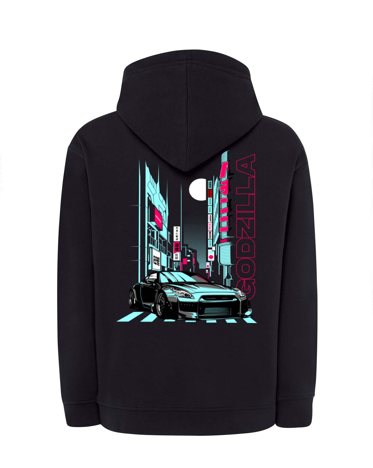 JD3005 SUDADERA OVERSIZE DE 320GR GODZILLA