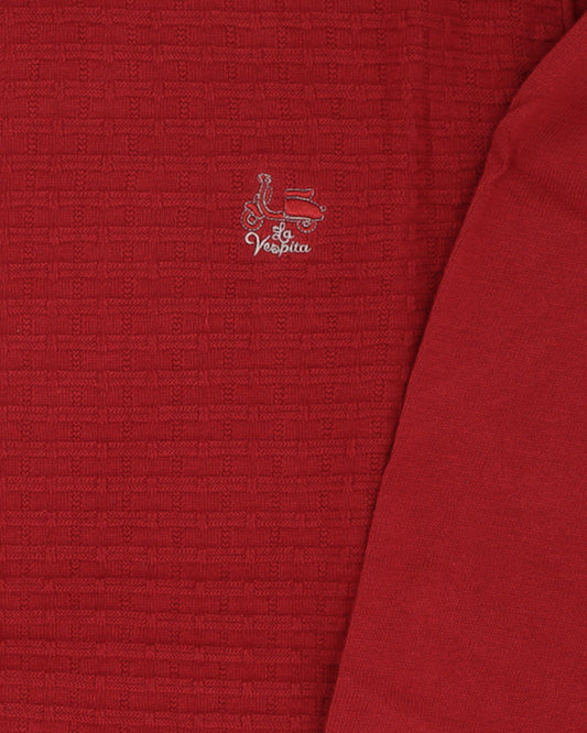 Suéter La Vespita 51050 – Elegancia clásica con cuello pico y confort premium