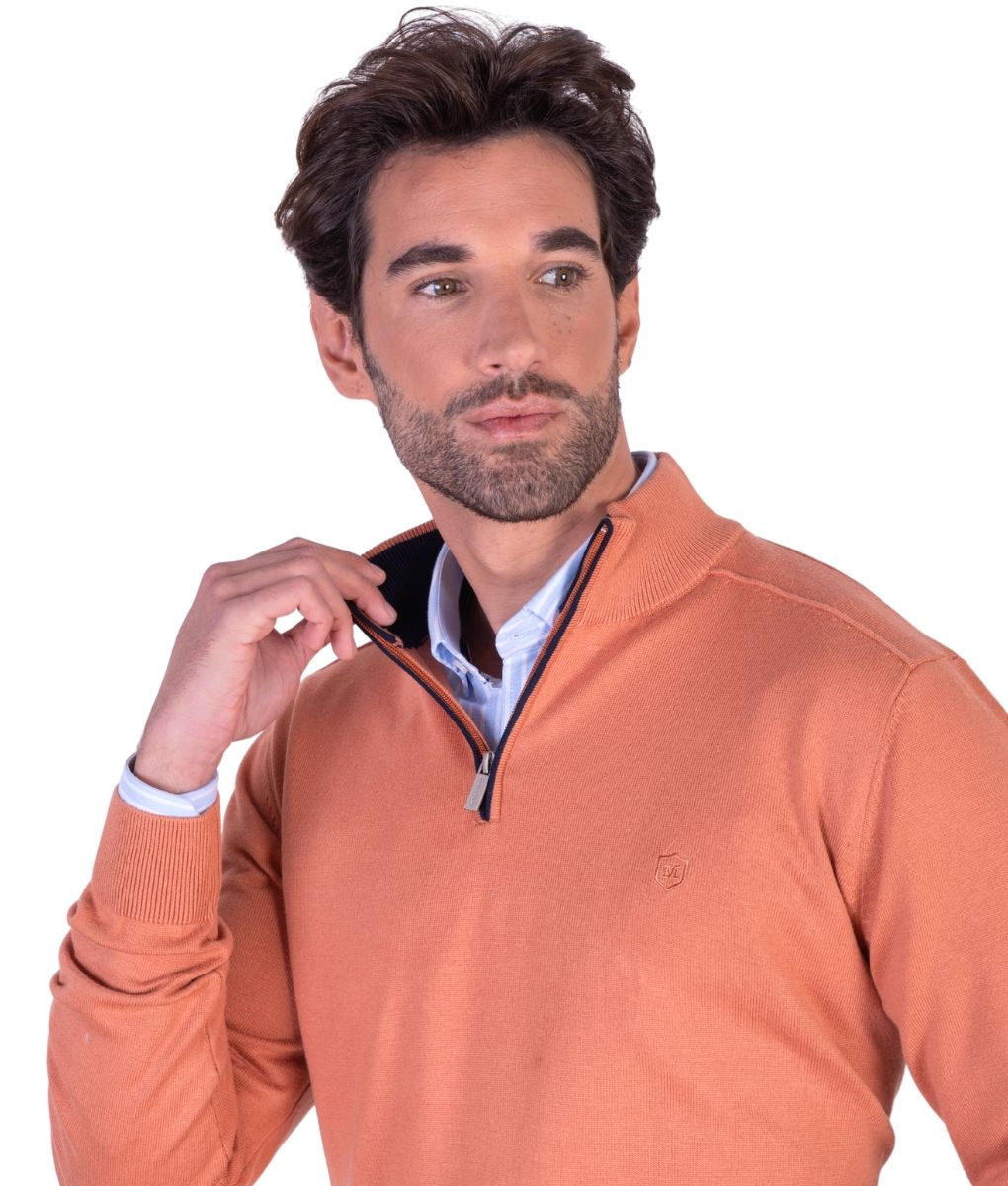 SUETER CUELLO POLO CREMALLERA, SERIE 230