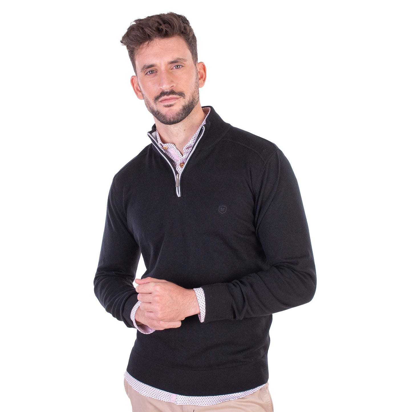 SUETER CUELLO POLO CREMALLERA, SERIE 230