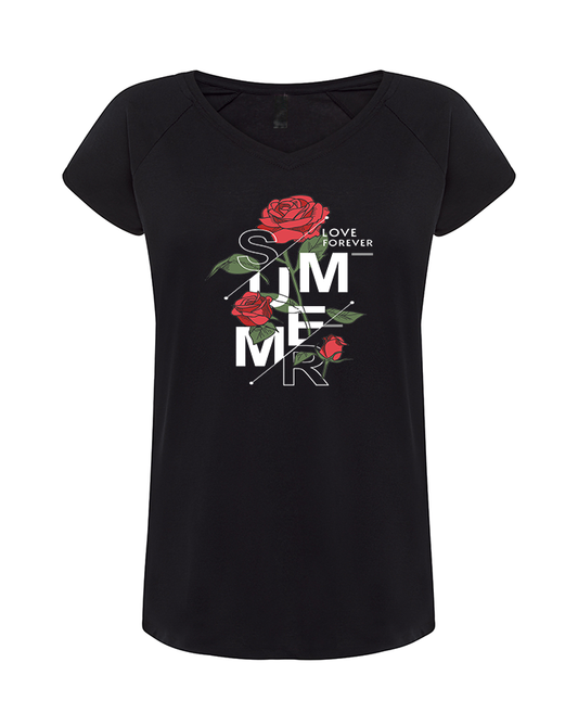 4005S Camiseta Mujer Cuello Pico  Verano 2025 - DF CREACION