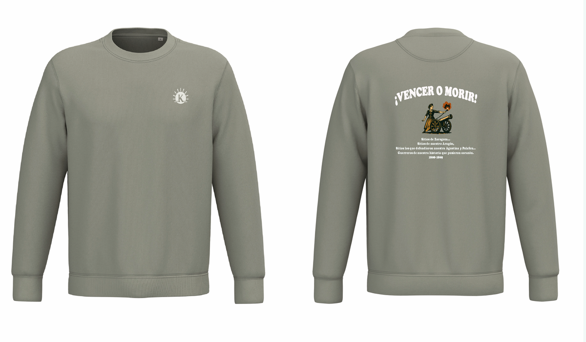KD402B SUDADERA HOMENAJE A LOS SITIOS DE ZARAGOZA UNISEX - DF CREACION