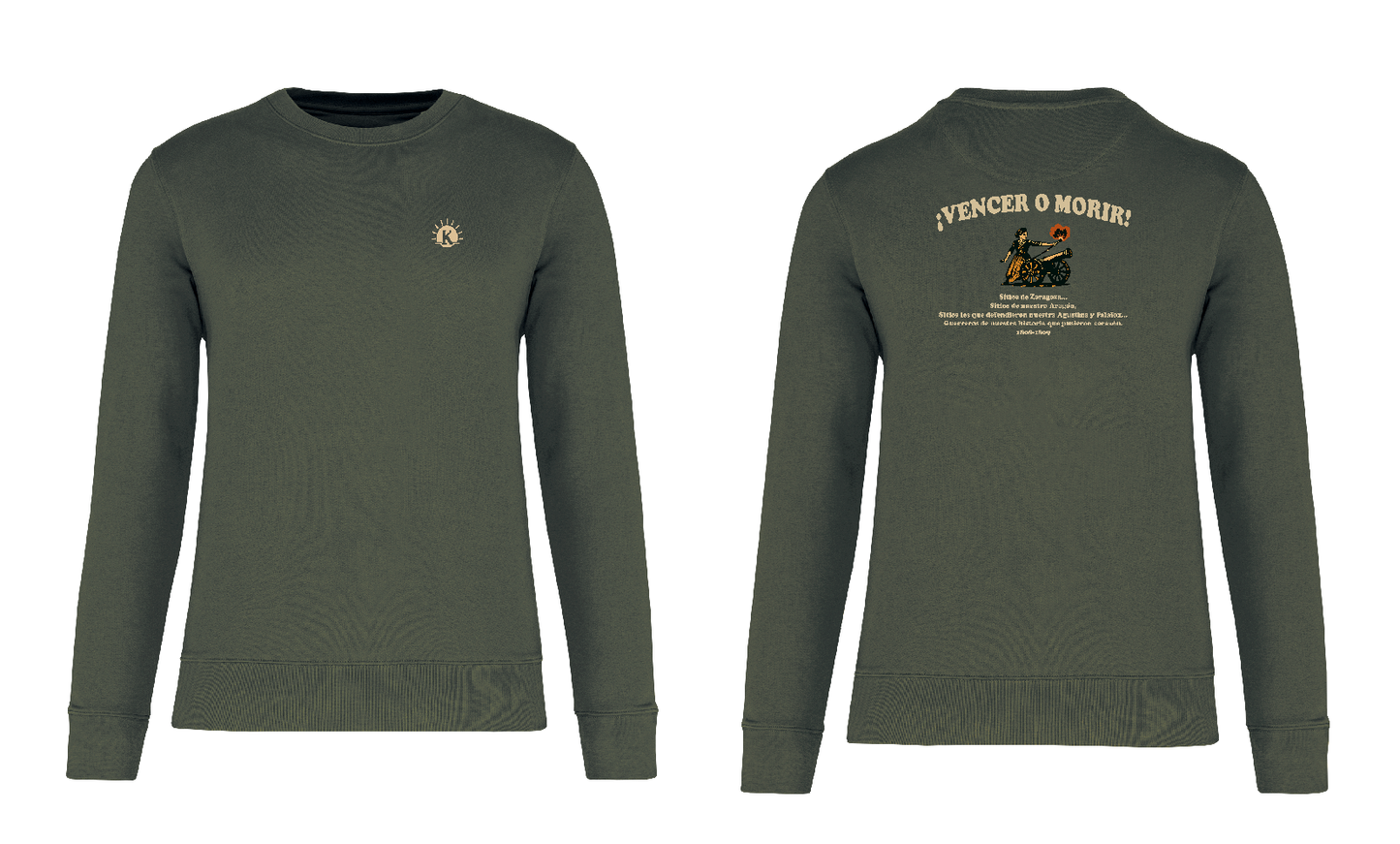 KD402C SUDADERA HOMENAJE A LOS SITIOS DE ZARAGOZA UNISEX