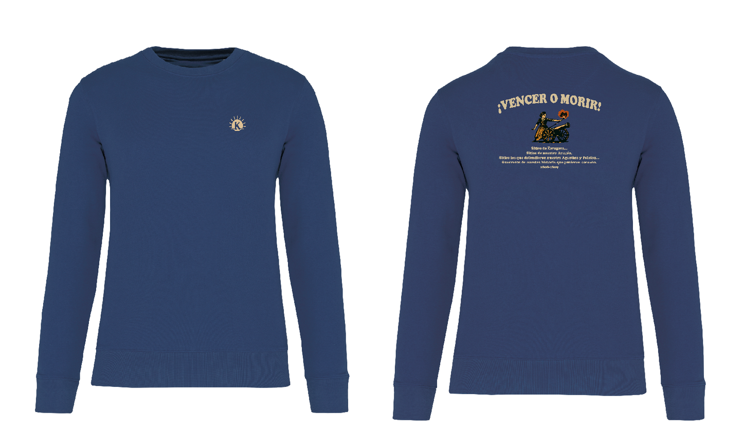 KD402C SUDADERA HOMENAJE A LOS SITIOS DE ZARAGOZA UNISEX
