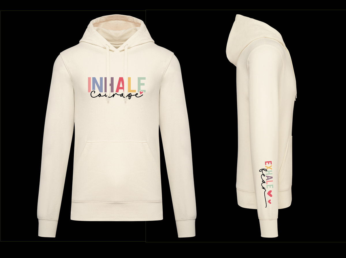 S1115 SUDADERA CAPUCHA INHALE - DF CREACION