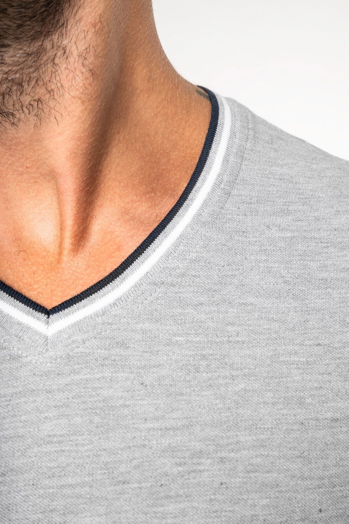 K374 CAMISETA PICO ESTILO PIQUE BICOLOR Y CONFORT PREMIUM - DF CREACION
