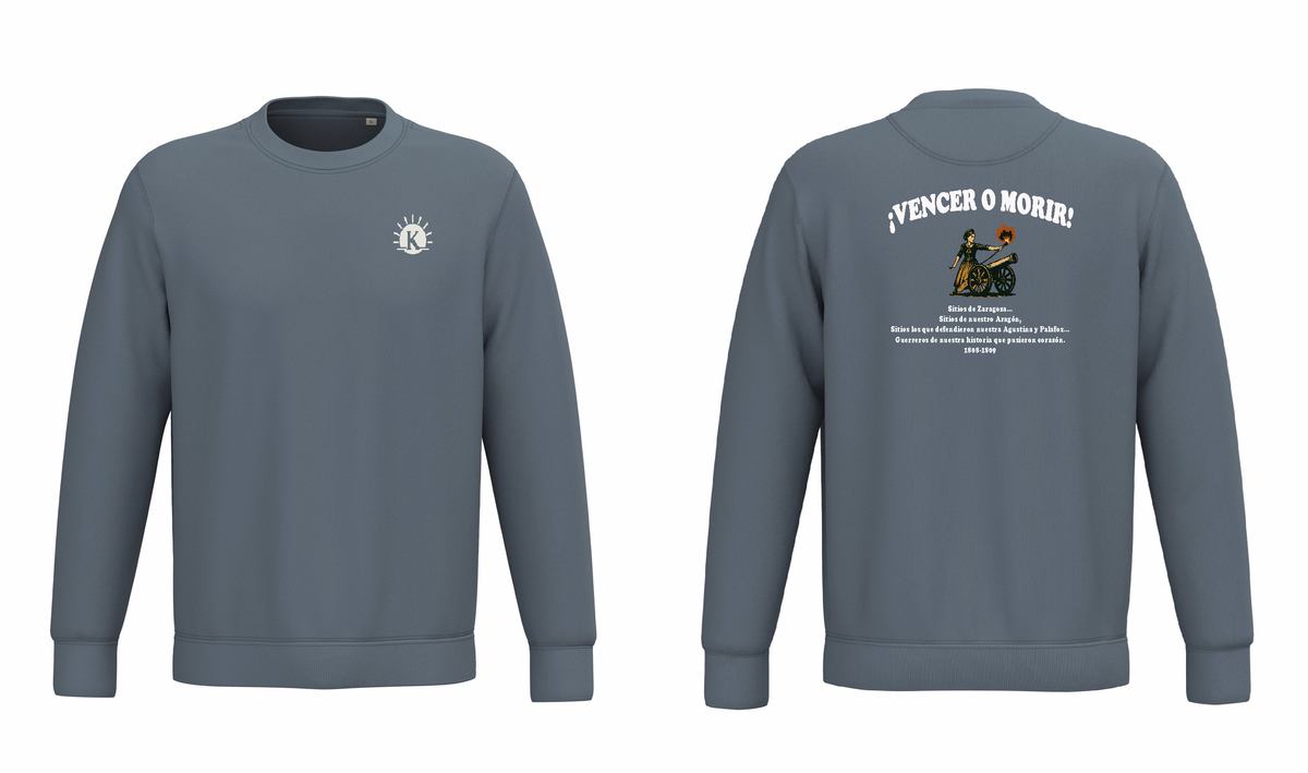 KD402B SUDADERA HOMENAJE A LOS SITIOS DE ZARAGOZA UNISEX - DF CREACION