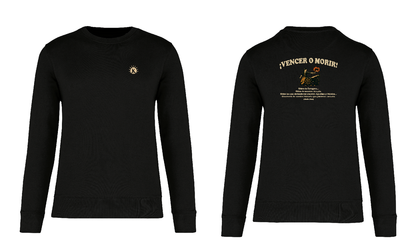 KD402C SUDADERA HOMENAJE A LOS SITIOS DE ZARAGOZA UNISEX
