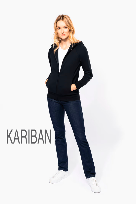 PK401 CHAQUETA CON CREMALLERA Y CAPUCHA