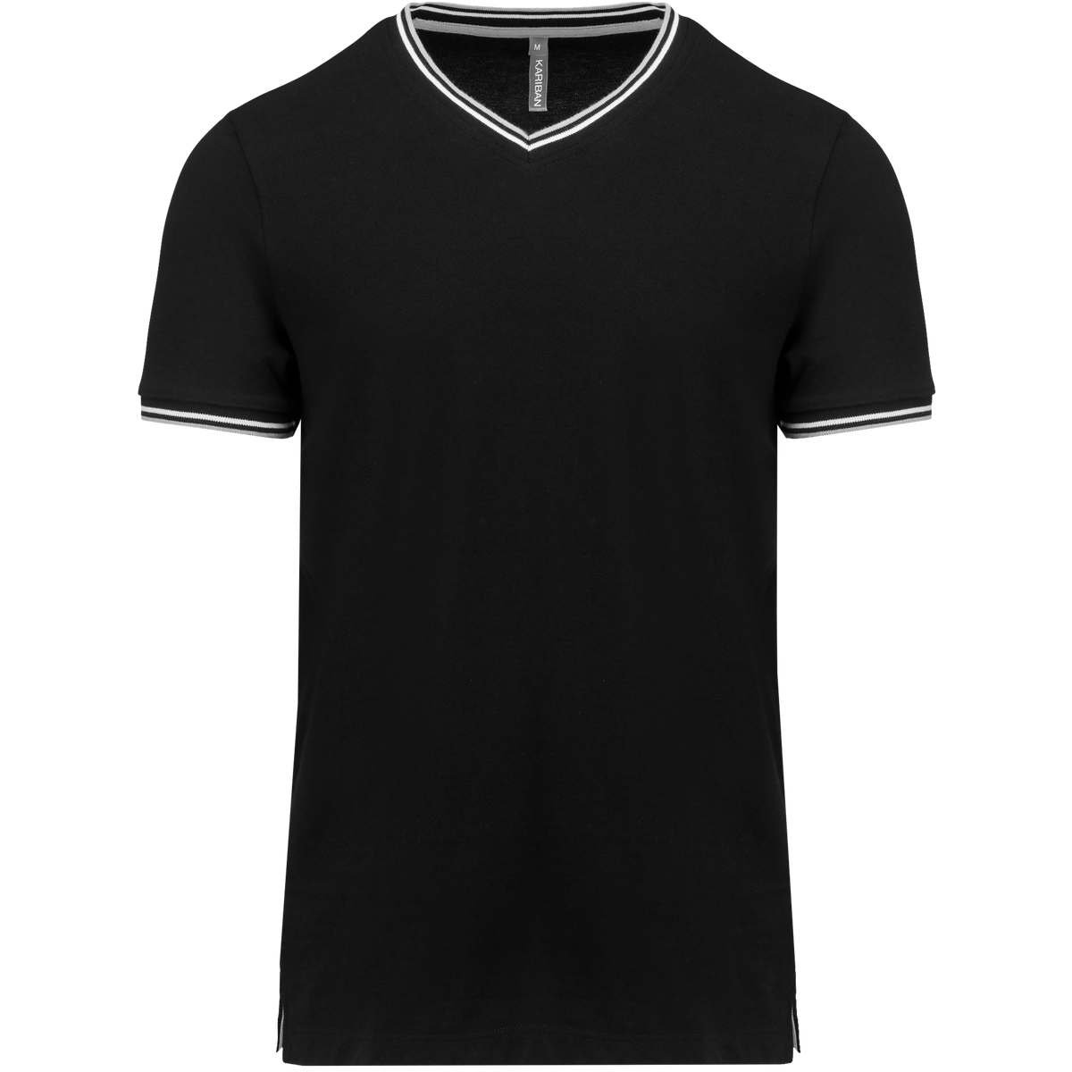 K374 CAMISETA PICO ESTILO PIQUE BICOLOR Y CONFORT PREMIUM - DF CREACION