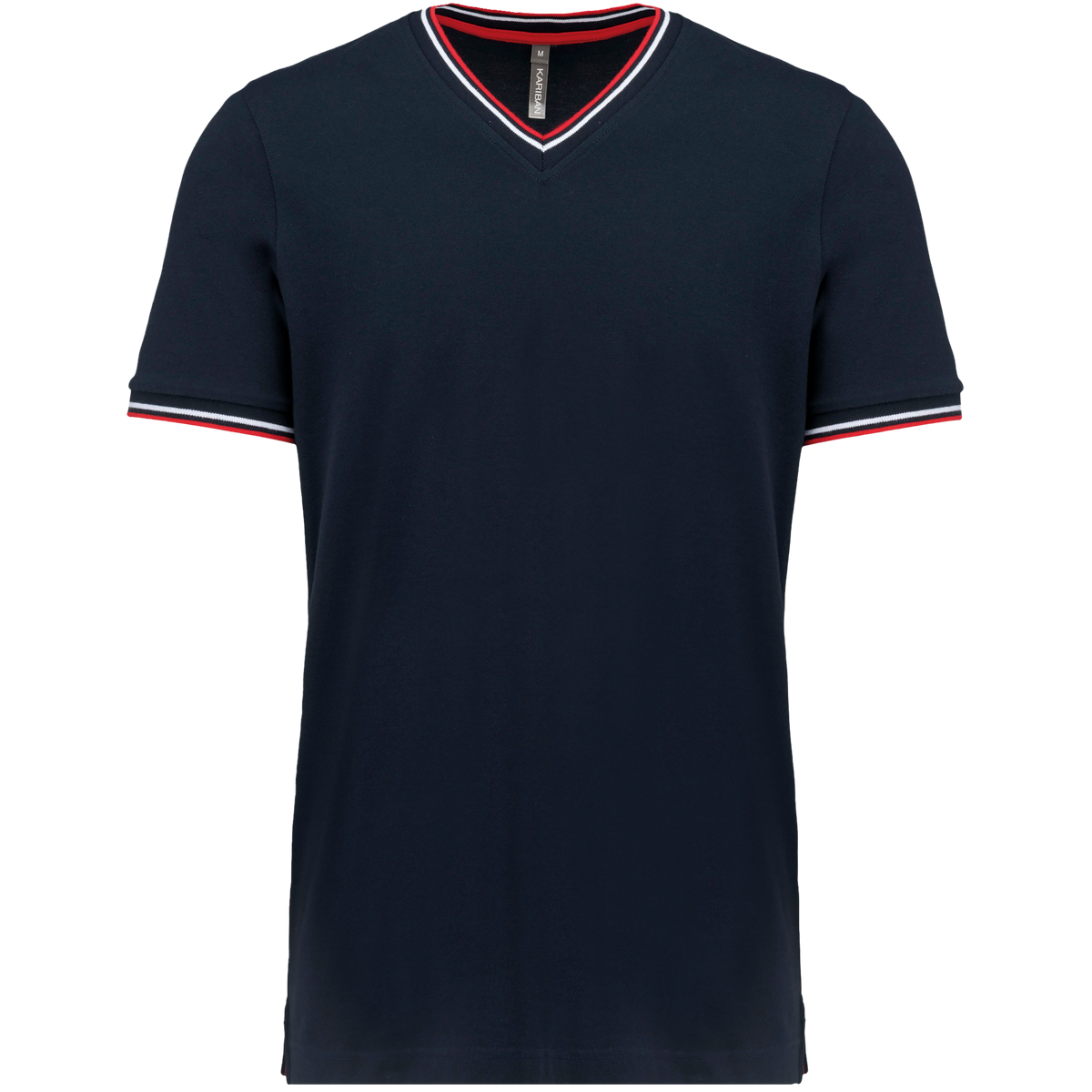 K374 CAMISETA PICO ESTILO PIQUE BICOLOR Y CONFORT PREMIUM - DF CREACION