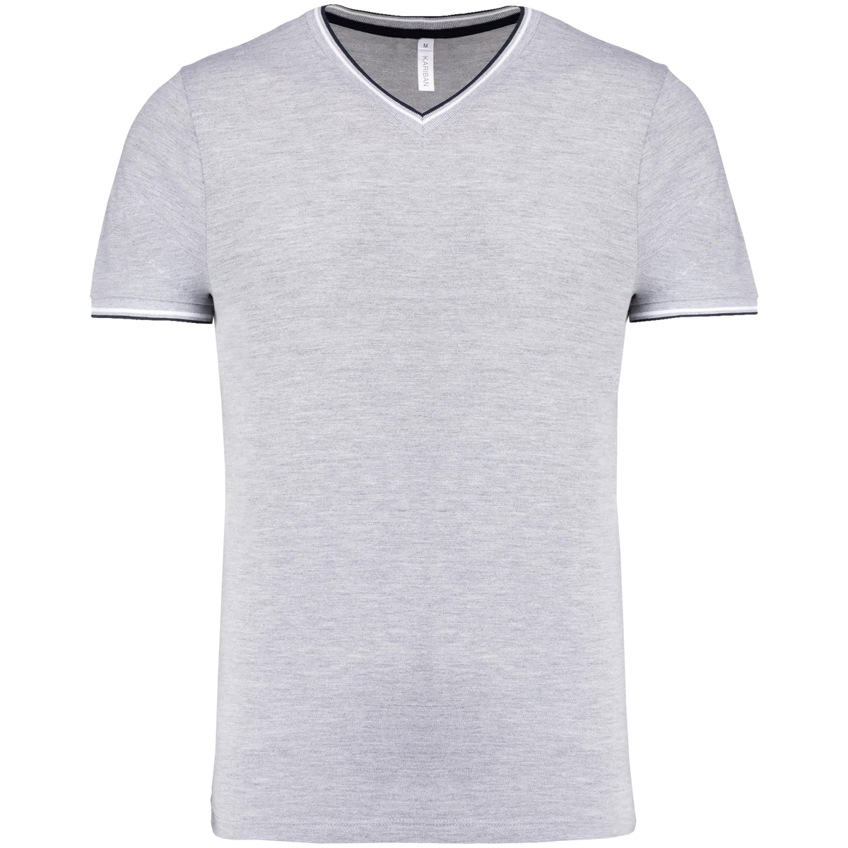 K374 CAMISETA PICO ESTILO PIQUE BICOLOR Y CONFORT PREMIUM - DF CREACION