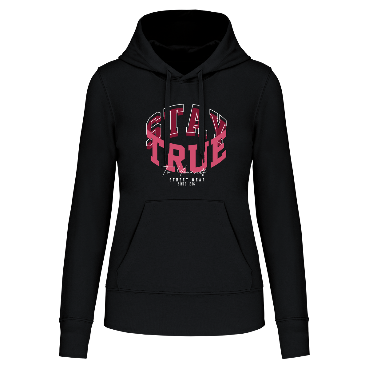 S1113 SUDADERA CAPUCHA STAY TRUE - DF CREACION