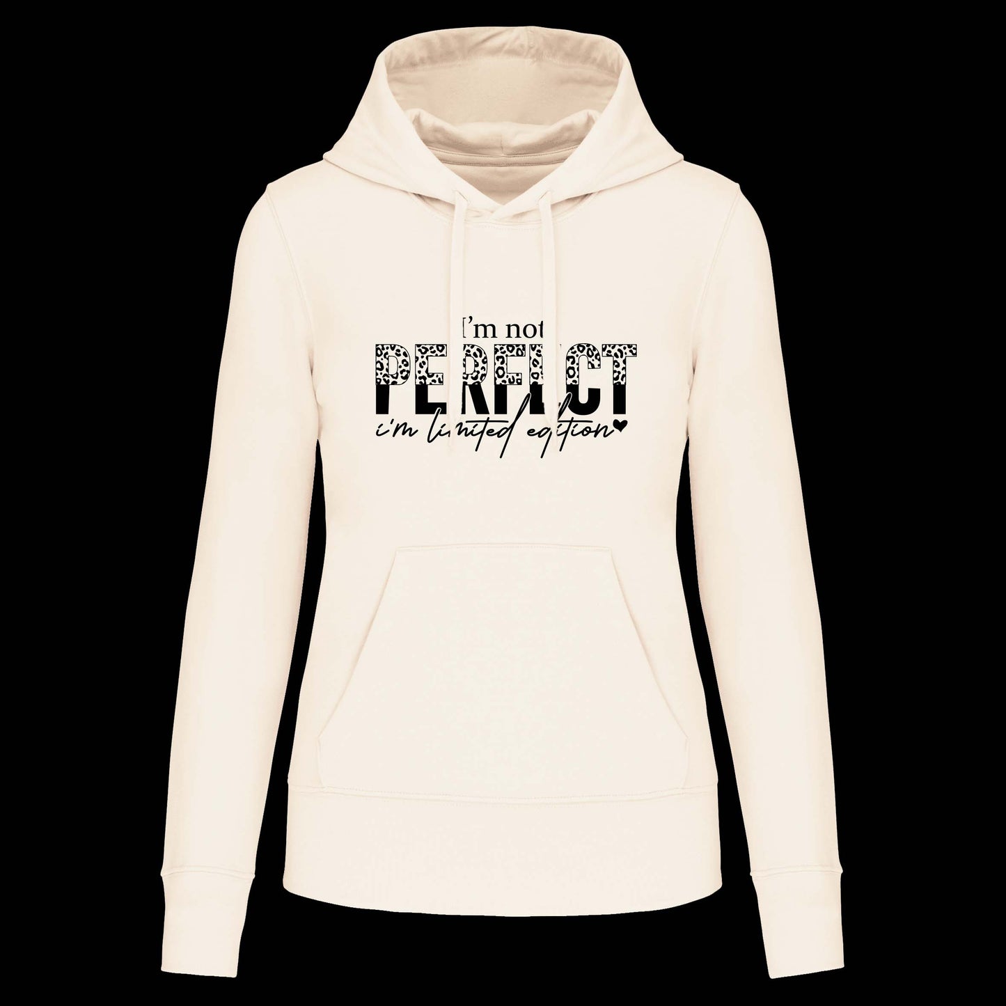 S1101 SUDADERA CAPUCHA  I´M NOT PERFECT