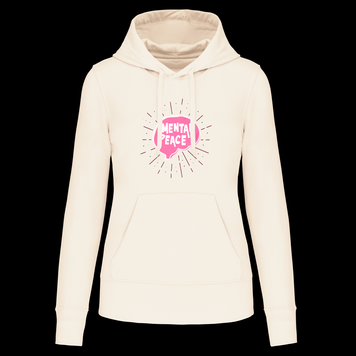 S1112 SUDADERA CAPUCHA MENTAL PEACE - DF CREACION