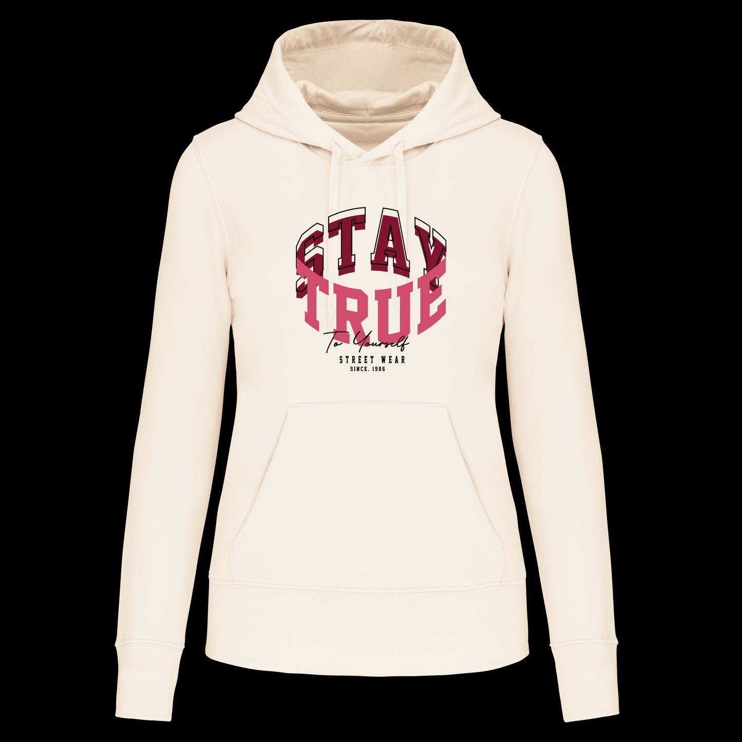 S1113 SUDADERA CAPUCHA STAY TRUE