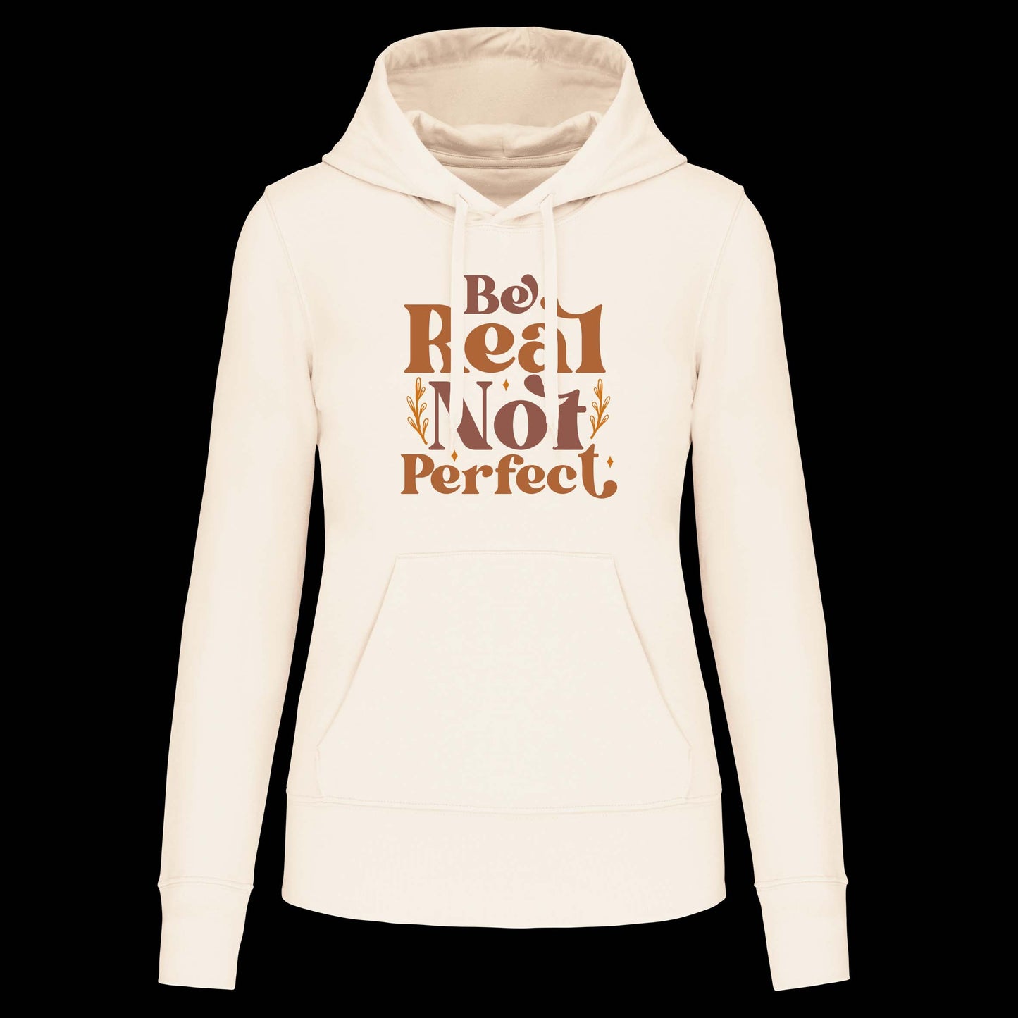 S1106 SUDADERA CAPUCHA BE REAL NOT PERFECT