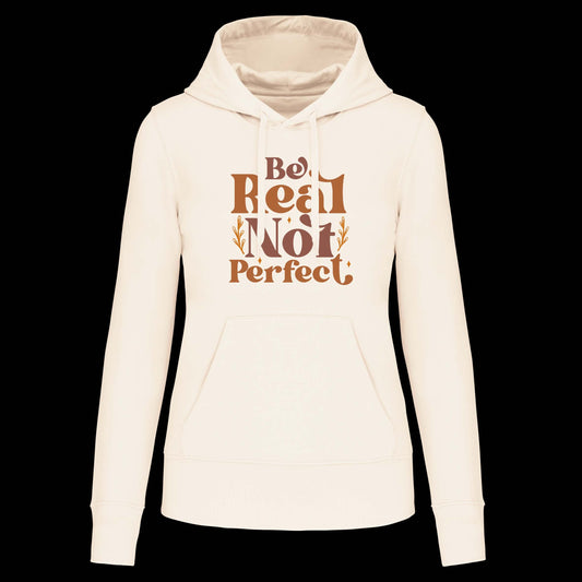 S1106 SUDADERA CAPUCHA BE REAL NOT PERFECT
