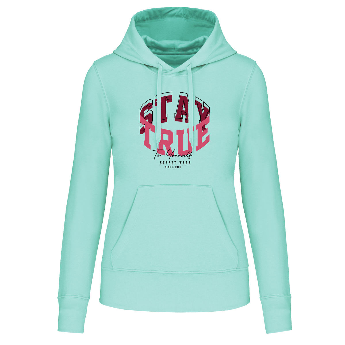 S1113 SUDADERA CAPUCHA STAY TRUE - DF CREACION