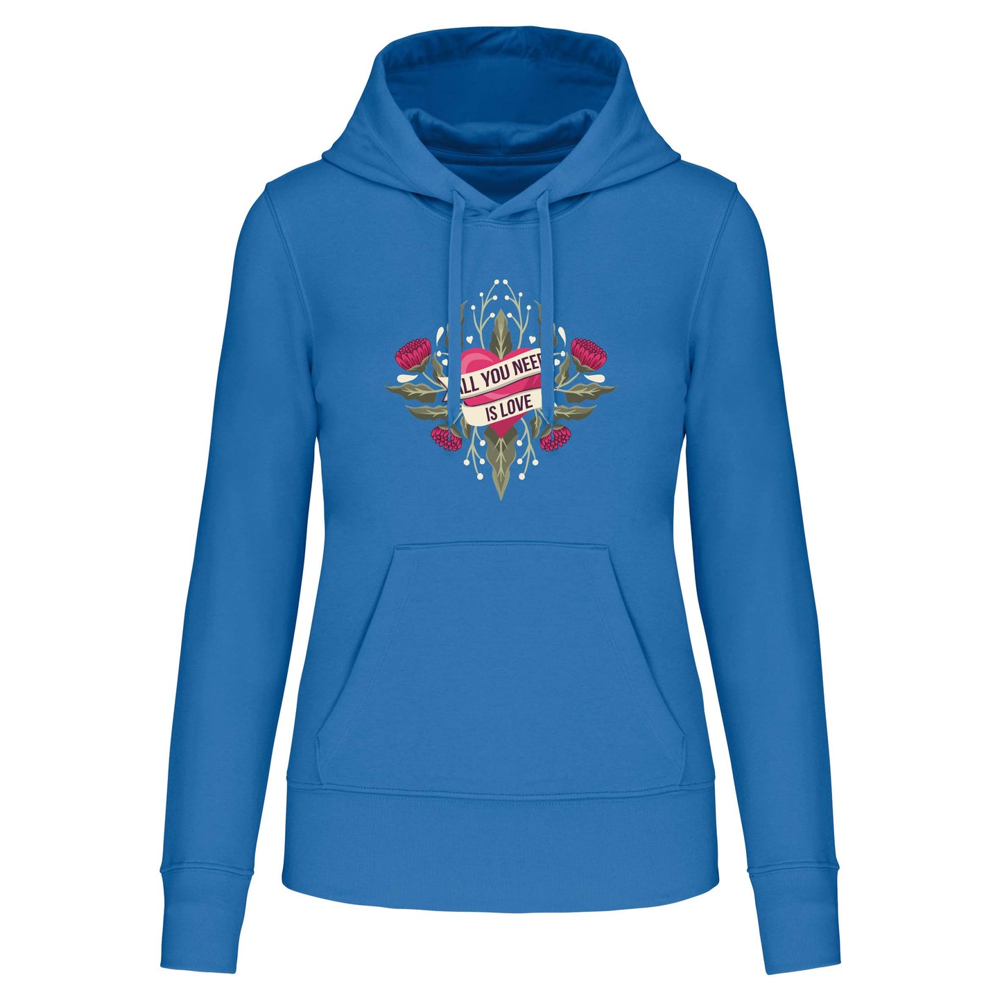 S1105 SUDADERA CAPUCHA ALL YOU NEED IS LOVE