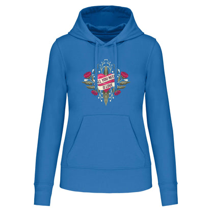 S1105 SUDADERA CAPUCHA ALL YOU NEED IS LOVE