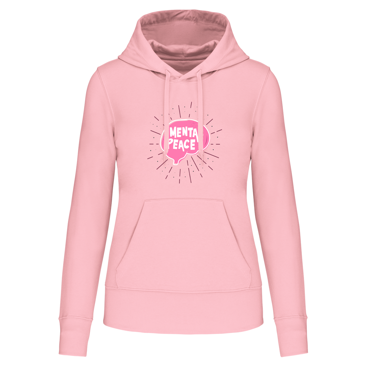 S1112 SUDADERA CAPUCHA MENTAL PEACE - DF CREACION