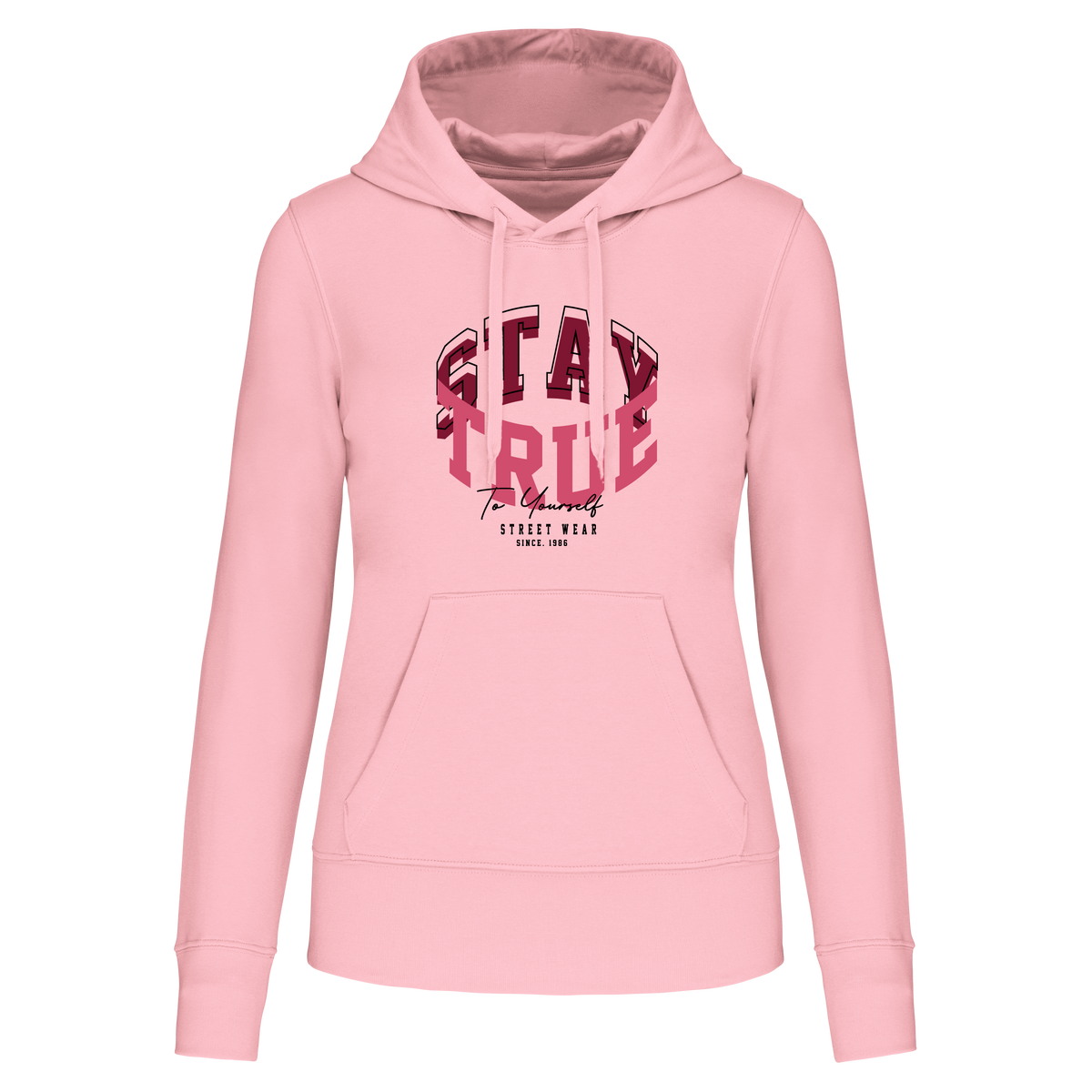 S1113 SUDADERA CAPUCHA STAY TRUE - DF CREACION