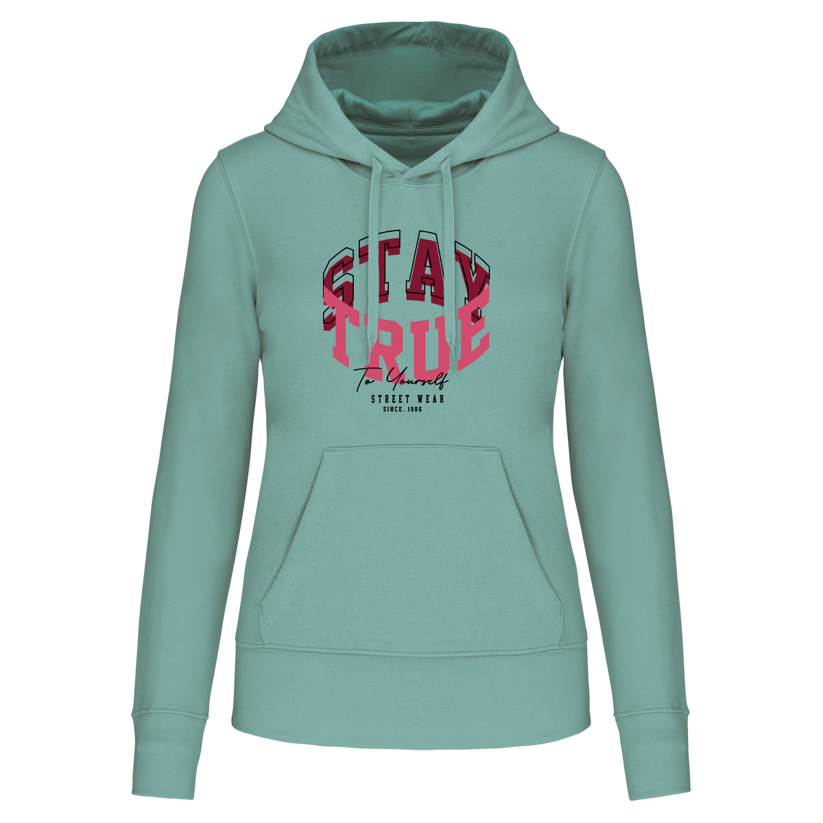 S1113 SUDADERA CAPUCHA STAY TRUE - DF CREACION