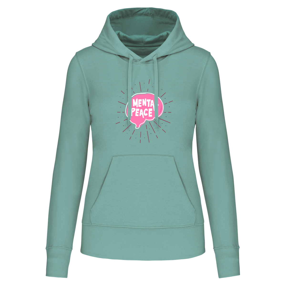 S1112 SUDADERA CAPUCHA MENTAL PEACE - DF CREACION