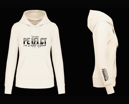 S1101 SUDADERA CAPUCHA  I´M NOT PERFECT