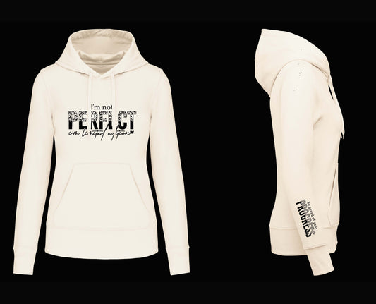 S1101 SUDADERA CAPUCHA  I´M NOT PERFECT