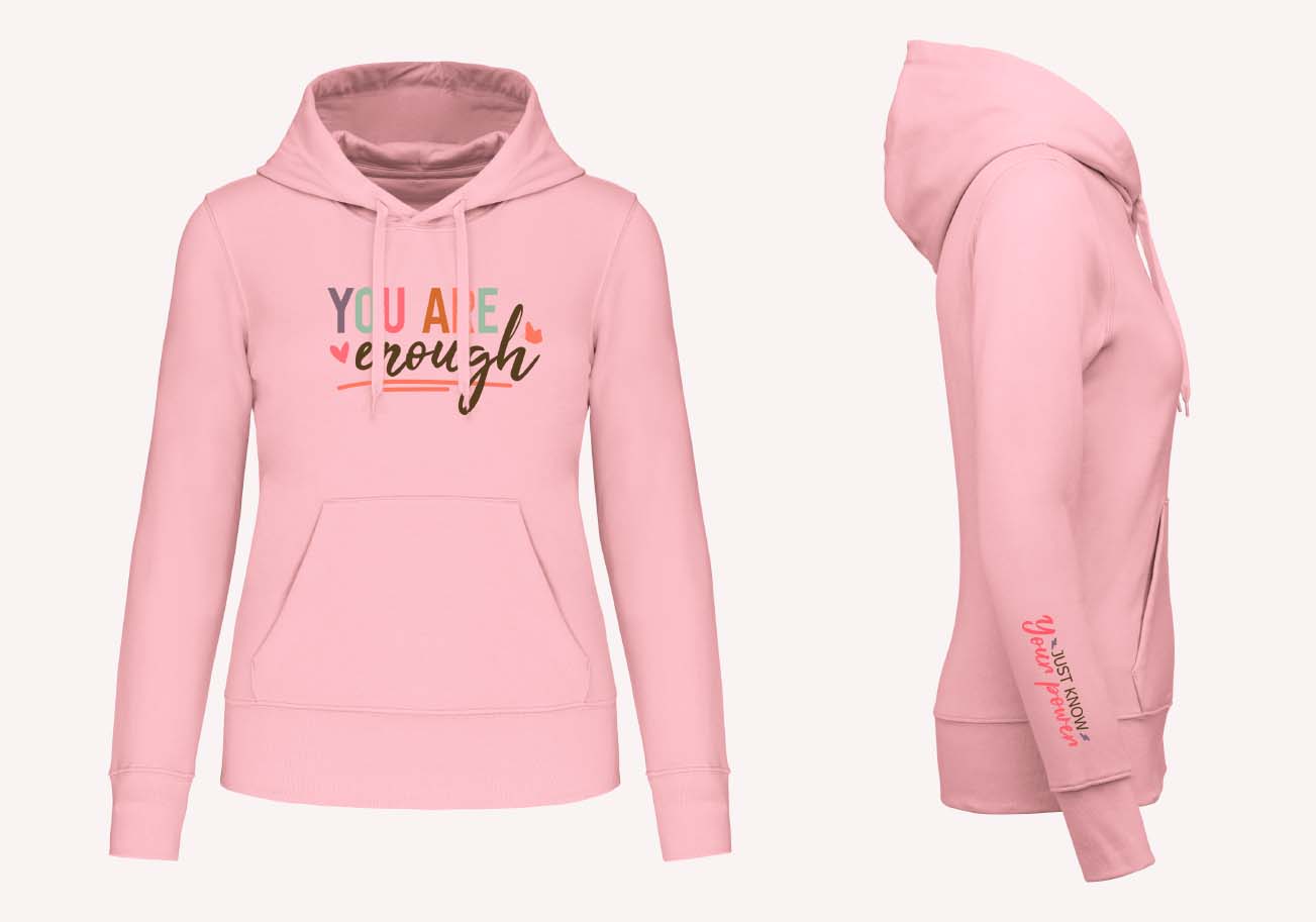 S1103 SUDADERA CAPUCHA ENOUGH