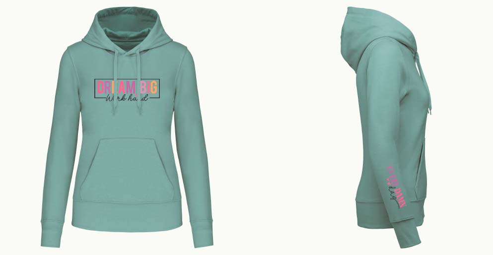 S1104 SUDADERA CAPUCHA DREAM BIG