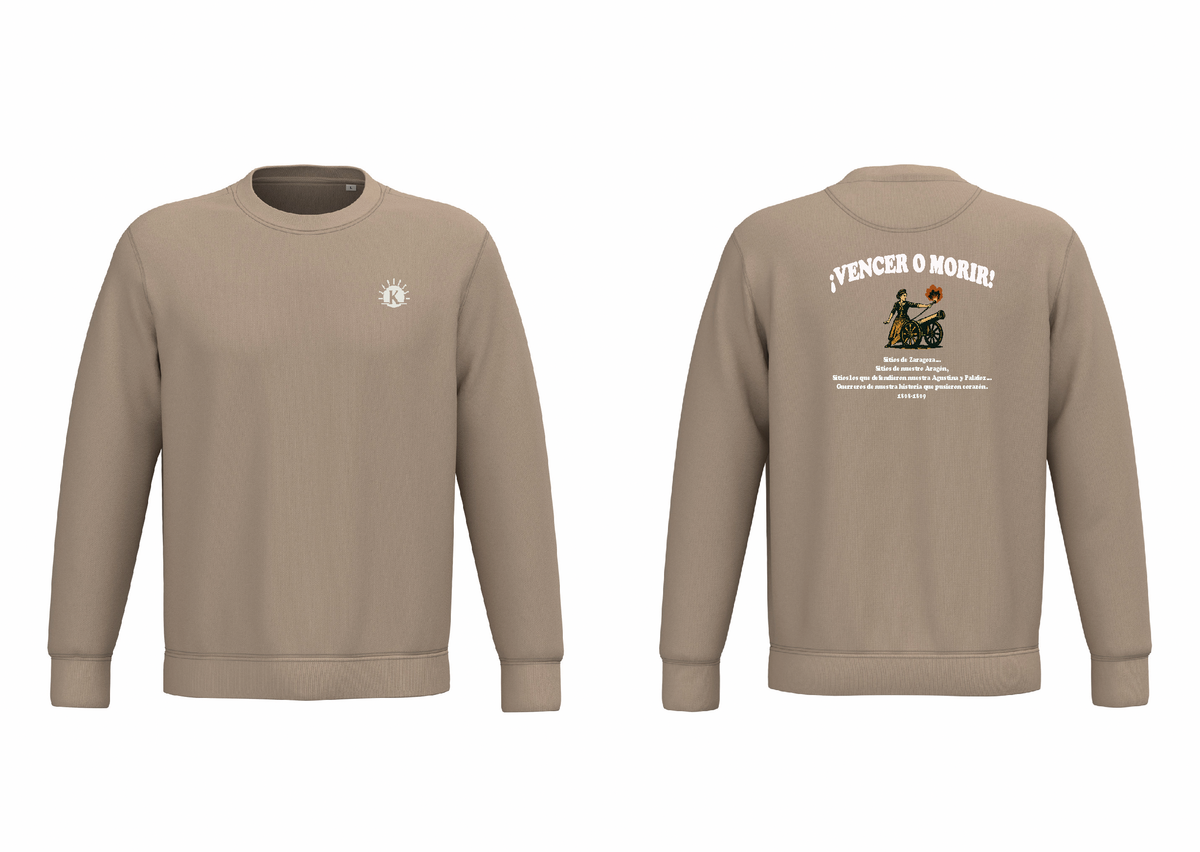 KD402B SUDADERA HOMENAJE A LOS SITIOS DE ZARAGOZA UNISEX - DF CREACION