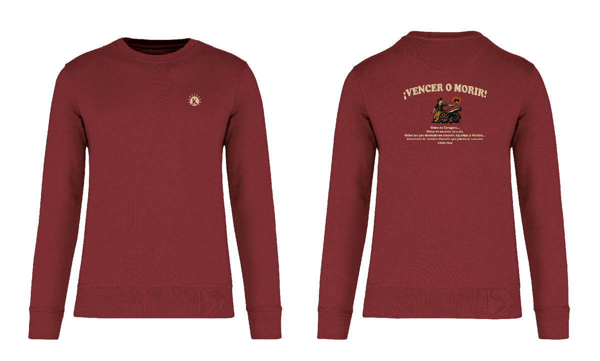 KD402C SUDADERA HOMENAJE A LOS SITIOS DE ZARAGOZA UNISEX - DF CREACION