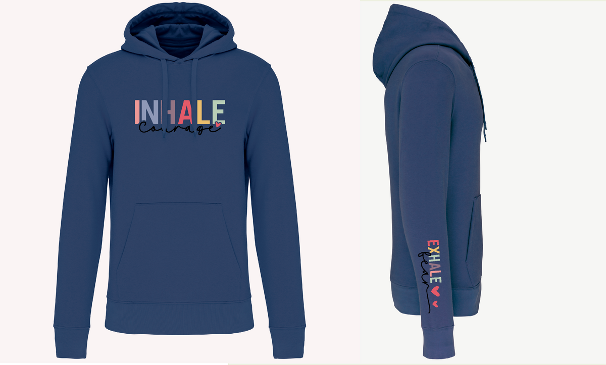 S1115 SUDADERA CAPUCHA INHALE - DF CREACION