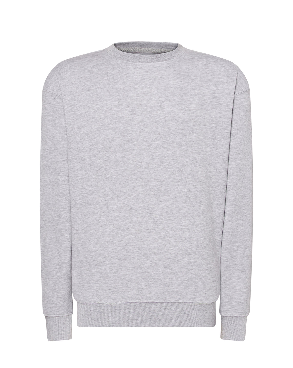 Sudadera cuello redondo 8030 - Gris jaspeado claro - delantera