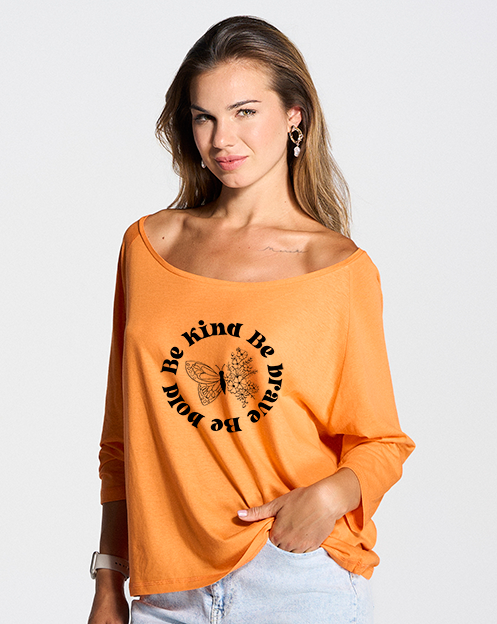 1007 CAMISETA CROP 3/4 MANGA - DF CREACION