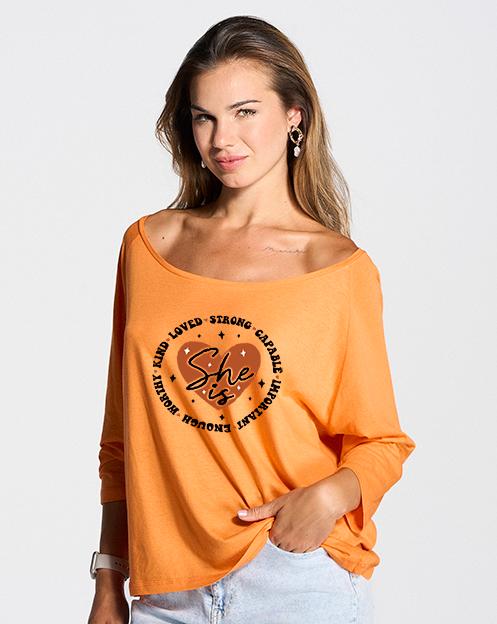 1005 CAMISETA CROP 3/4 MANGA - DF CREACION