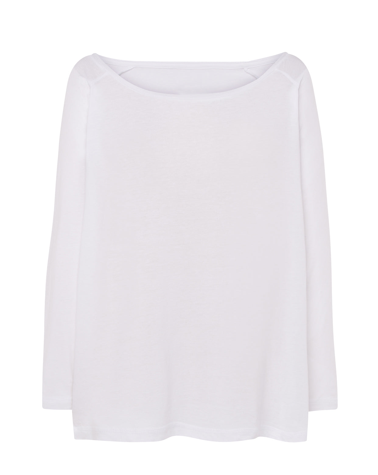8012 Camiseta Crop Mujer Manga 3/4 – Cuello Amplio y Tejido Suave - DF CREACION