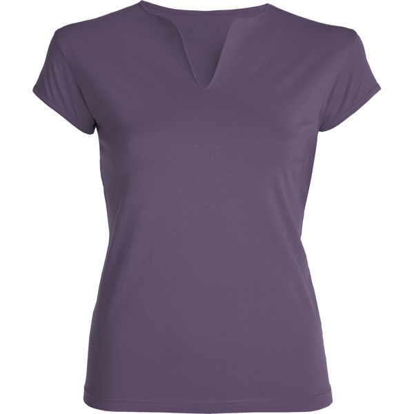 8018 CAMISETA CUELLO ABIERTO EN V ENTALLADA - DF CREACION