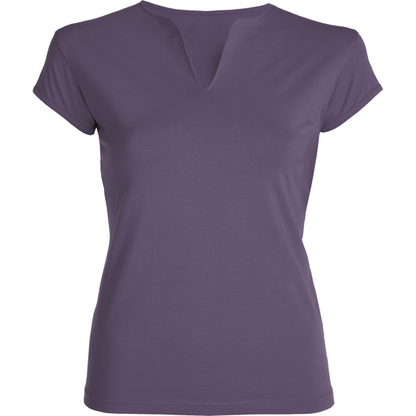 8018 CAMISETA CUELLO ABIERTO EN V ENTALLADA - DF CREACION