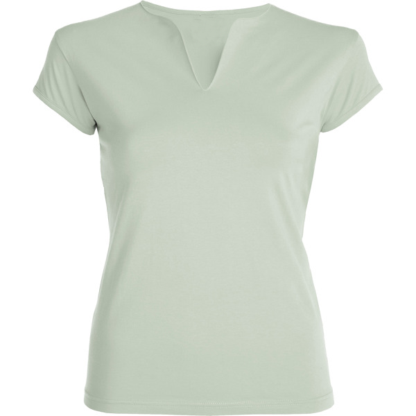 8018 CAMISETA CUELLO ABIERTO EN V ENTALLADA - DF CREACION