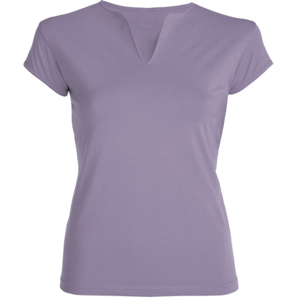 8018 CAMISETA CUELLO ABIERTO EN V ENTALLADA - DF CREACION
