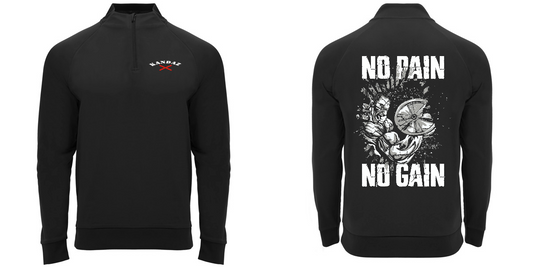 KDG1115 SUDADERA UNISEX TECNICA GIMNASIO KANDAZ NO PAIN - DF CREACION