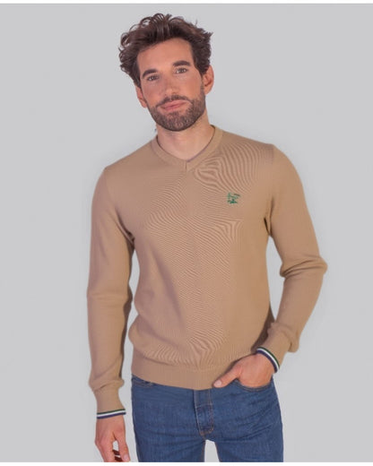 Suéter La Vespita 51048 – Elegancia clásica con cuello redondo y confort premium