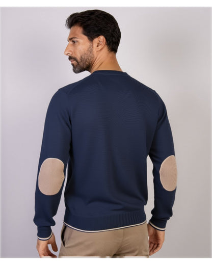 Suéter La Vespita 51048 – Elegancia clásica con cuello redondo y confort premium