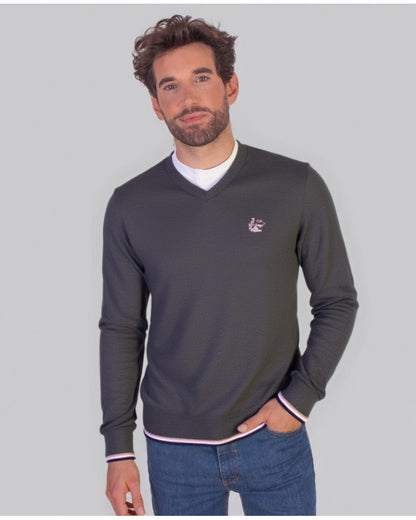 Suéter La Vespita 51048 – Elegancia clásica con cuello redondo y confort premium